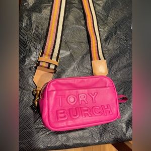 Tory Burch pink leather crossbody